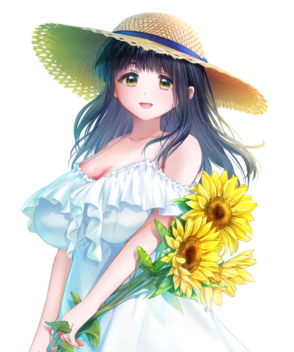ひまわりの絵、ある程度まとまったかもしれない
完成品はまた夏に🌻 