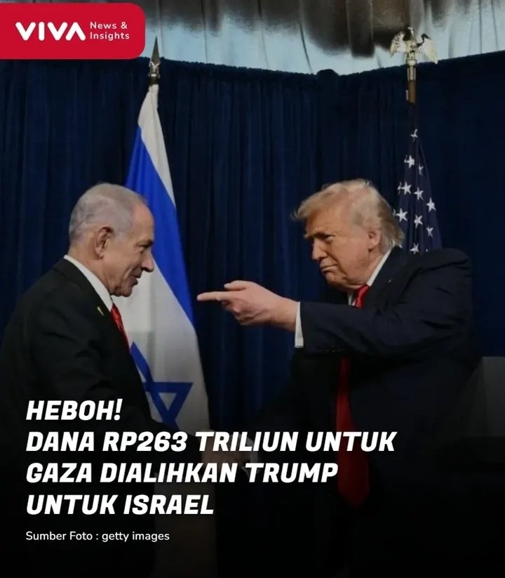 Presiden Amerika Serikat, Donald Trump kembali jadi sorotan setelah muncul laporan dari media Lebanon, Al Akhbar baru-baru ini.

Dalam laporan itu disebut Trump mengalihkan dana sebesar 17 miliar dolar AS atau setara Rp 263,5 triliun yang awalnya disiapkan untuk Jalur Gaza ke