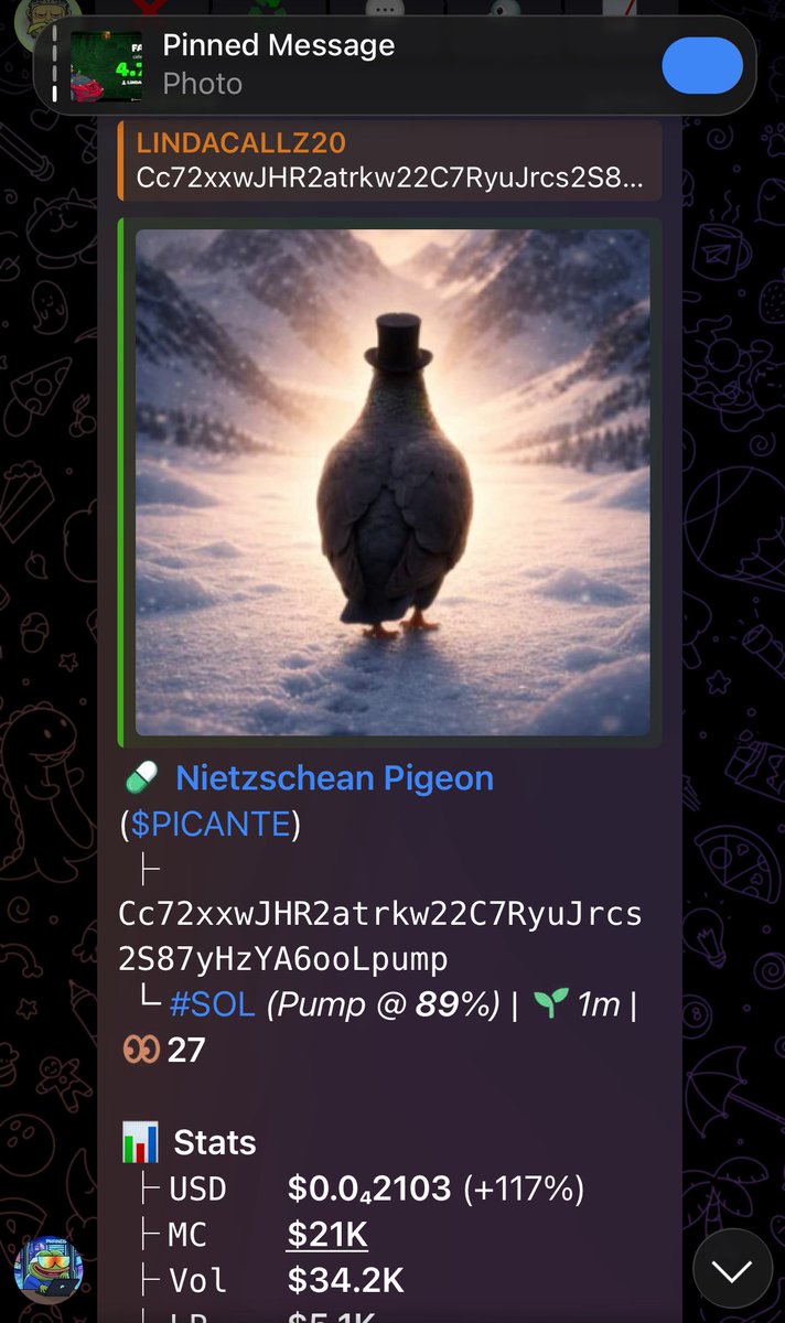 LINDACALLZZ's tweet image. $PICANTE
CA;

Cc72xxwJHR2atrkw22C7RyuJrcs2S87yHzYA6ooLpump

#MEMECOIN #SOLANA