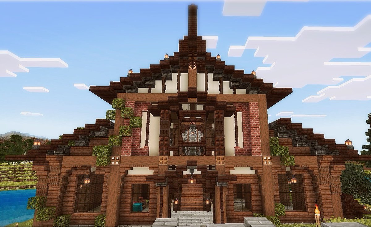 peperi0101's tweet image. 和風の駅舎
建物外装ほぼ完成✨

あとは内装とか諸々、がんばるぞー！！
#BE街サバ
#サバイバル建築