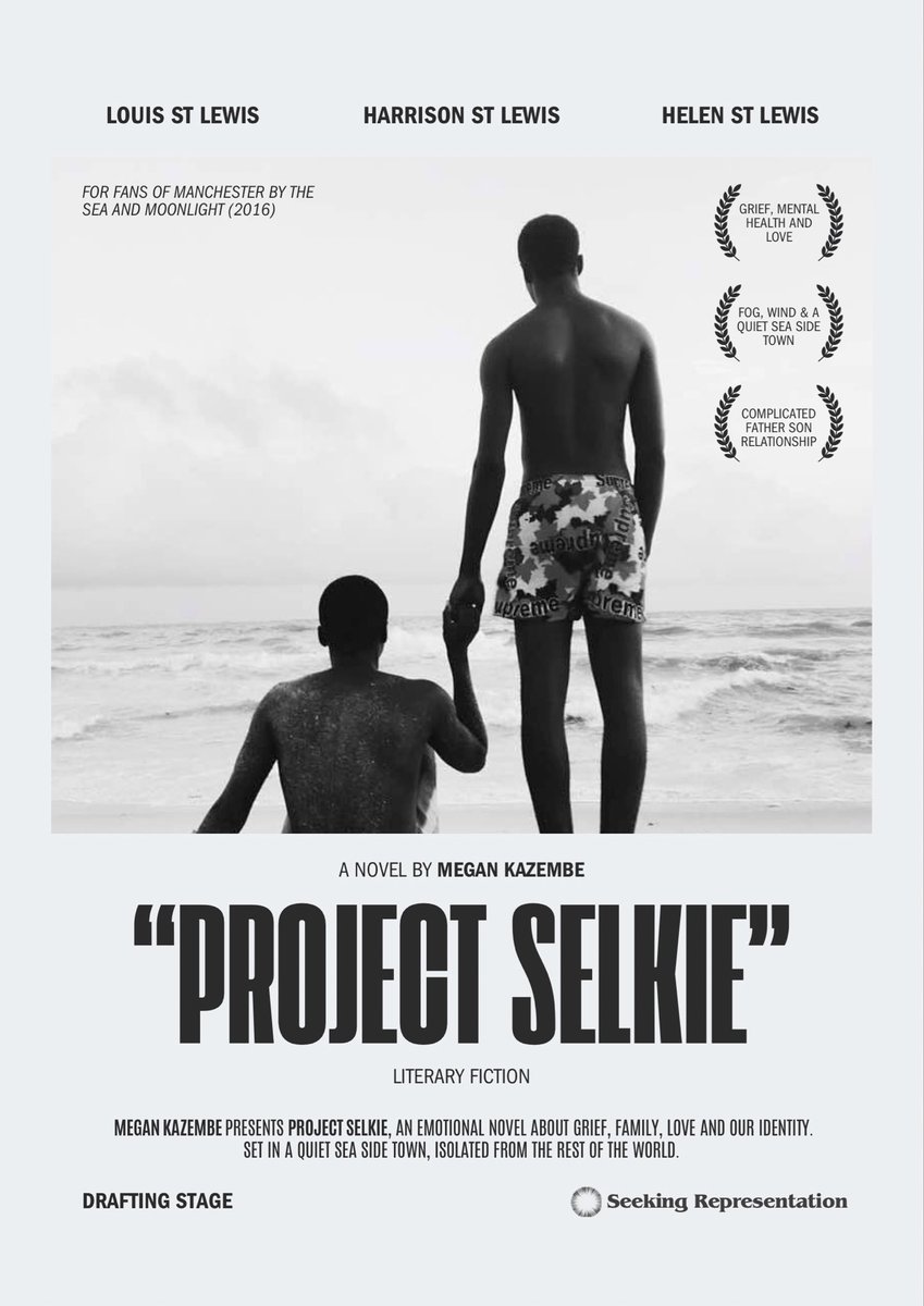 MeganKazembe's tweet image. PROJECT SELKIE 🦭🐚⚓️🌬️

A queer son must return home after the death of his sister, to the quiet sea side town he abandoned, only to confront a father that never knew him. 

⚓️ For readers who enjoyed Manchester by the Sea and Moonlight ⚓️

#PosterPit #LF #A #POC #WIP