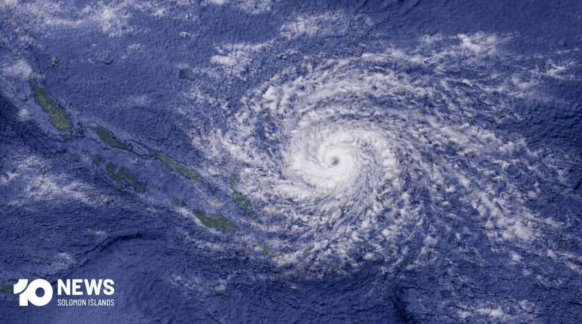 10NewsSI's tweet photo. WEATHER: The Solomon Islands Meteorological Service has told all Islanders to take shelter as a tropical low which developed only a day ago has turned quickly into a Tropical Cyclone named Lusi.

The Prime Minister has advised all locals to 'prepare now and take precautions'. https://t.co/Bez1rNPeAH