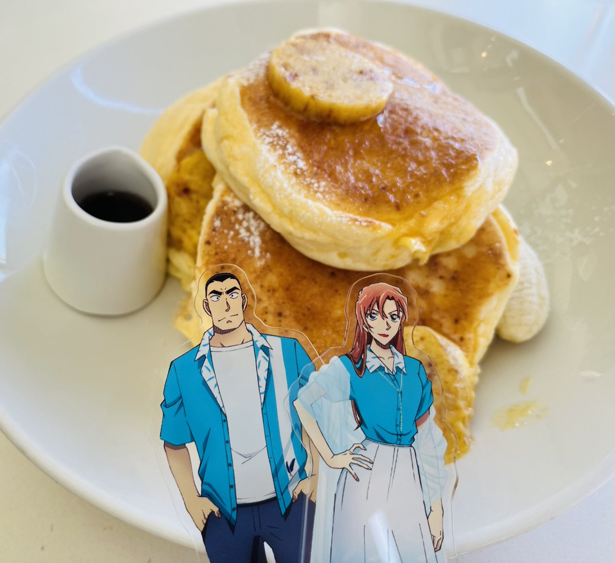 大行列のパンケーキも食べたんで帰りますね〜