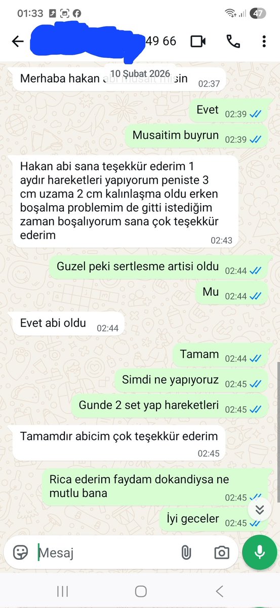 hakan23cm___'s tweet photo. HAKAN23CM ORJİNAL HESABİMDİR EGİTİM ALMAK WhatsApp 
https://t.co/RxClraSaMC

7 ocak 2026 eğitime basladi
10 şubat 2026 attigi mesaj

Penisinde 3 santim bi uzama oldu
Ve 2 santimde kalınlaşma sağlandı 

Erken bosalma sorunuda ortadan kalkti istedigi zaman bosalma durumuna geldi https://t.co/X1GZJrUmwE