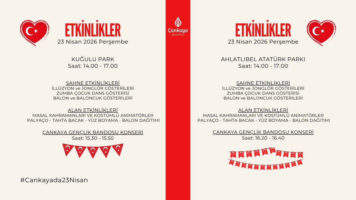 Çankaya Belediyesi tweet media