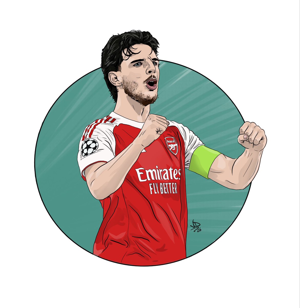 Footy_Draws's tweet image. UCL QF 2nd Leg:
Arsenal (0) v Sporting Lisbon (0)
Not the most exciting game, but job done!
A goalless draw sees Arsenal through to the Semi Final for the 2nd year in a row. Stand-in captain Declan Rice riling-up the fans for the final push of the season.
#CaptainRice #JobDone