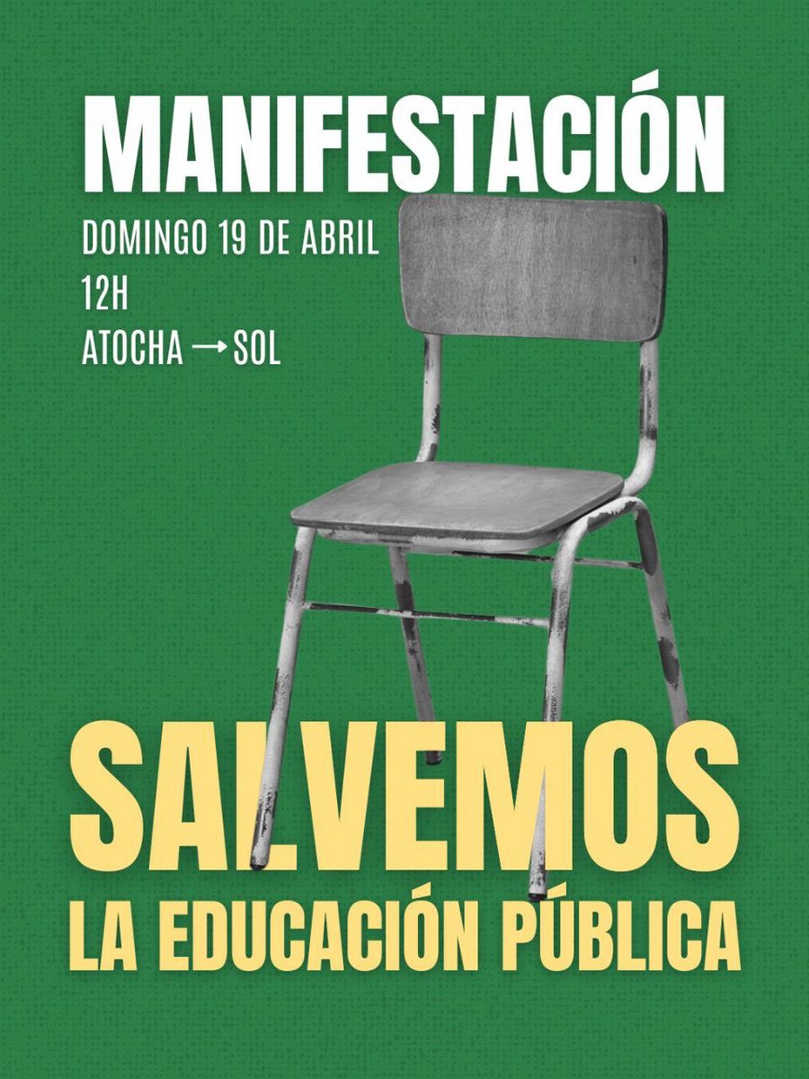 Marea Verde Madrid ¡#MatricúlateEnLaPública! tweet media