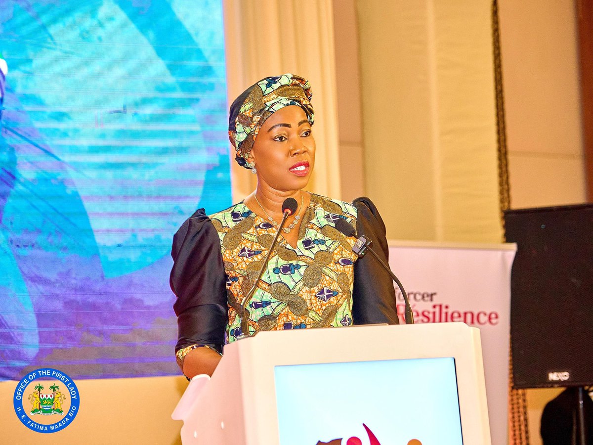 H. E.  Fatima Maada Bio tweet media