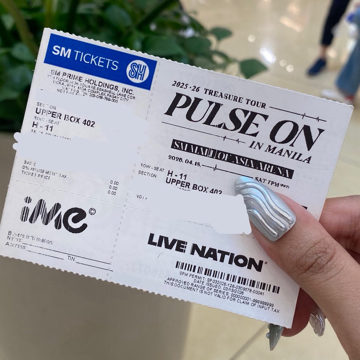 Treasure Ticket Giveaway

UPPERBOX TIX 402

Mechanics: 
- Follow <a href="/itsfeblyka/">Lyka Gabrielle</a> here on X, IG &amp; TikTok. (pls comment the screenshots for proof) 
- Like &amp; Repost this tweet 
- Must be in MOA Arena NOW
- ONE COMMENT PER ACC ONLY‼️

#TREASURE_PulseOnMNL
#PULSE_ON_IN_MANILA