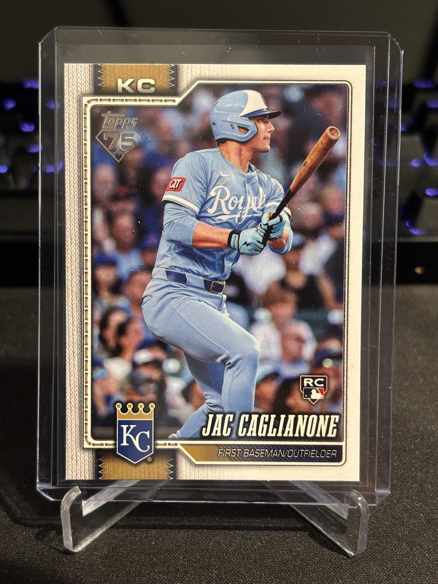 Lotski_Cards's tweet image. Check out 2026 Topps Series 1 - Jac Caglianone #138 (RC) Kansas City Royals ebay.us/m/EdVBEB #eBay via @eBay #topps #baseball #thehobby #sportscards #mlb
