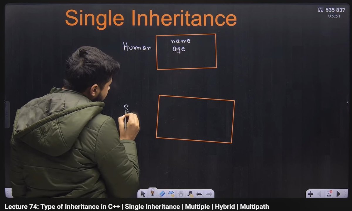 SkChaudhary45's tweet image. Day 74 of DSA — Coder Army 180-Day Challenge 🔥
✅ Single | Multilevel | Multiple
✅ Hierarchical | Hybrid | Multipath
Diamond Problem: two copies of base class members ⚠️
Fix: virtual inheritance → one copy only!

Thanks @rohit_negi9  Sir 🙌

#OOP #Inheritance #DSAjourney