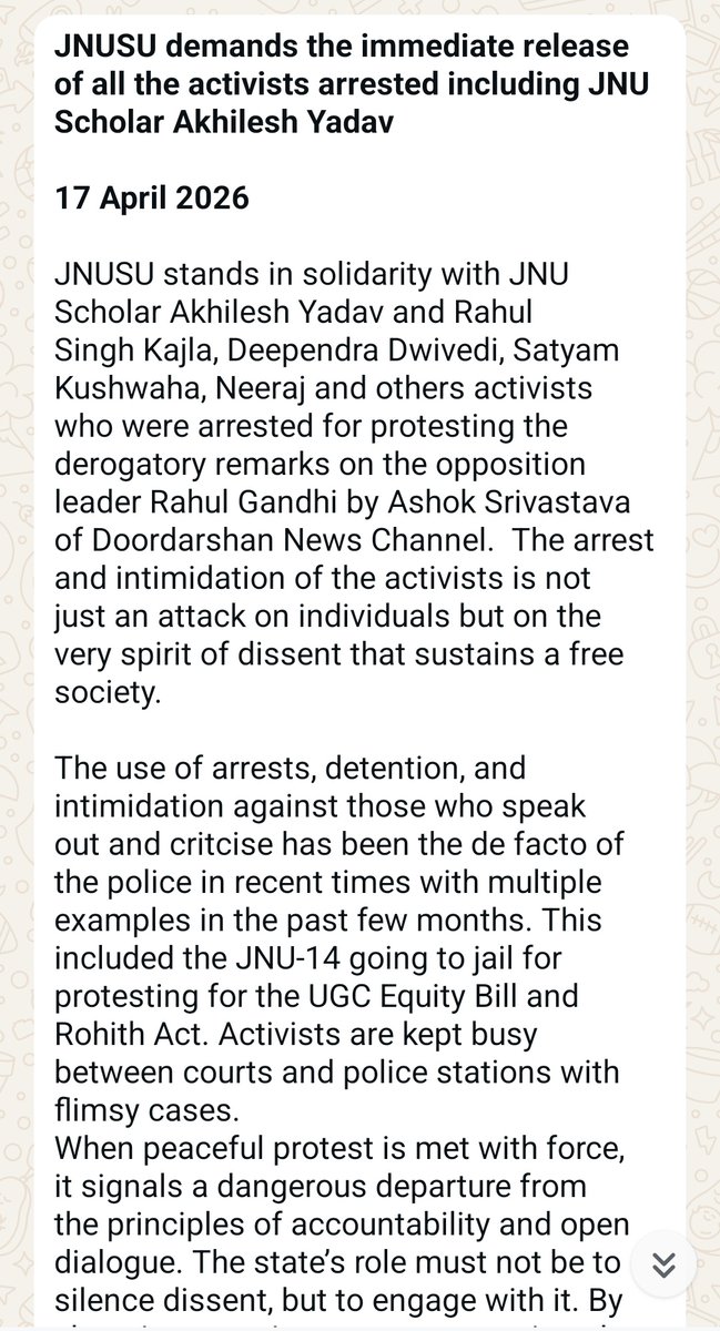 Ajaypal1947's tweet photo. सभी साथियों को रिहा करो।
इस सरकार में अपने हक़ की बात रखना गुनाह हो गया है।
@AkhileshInc https://t.co/qRo9wqJedJ