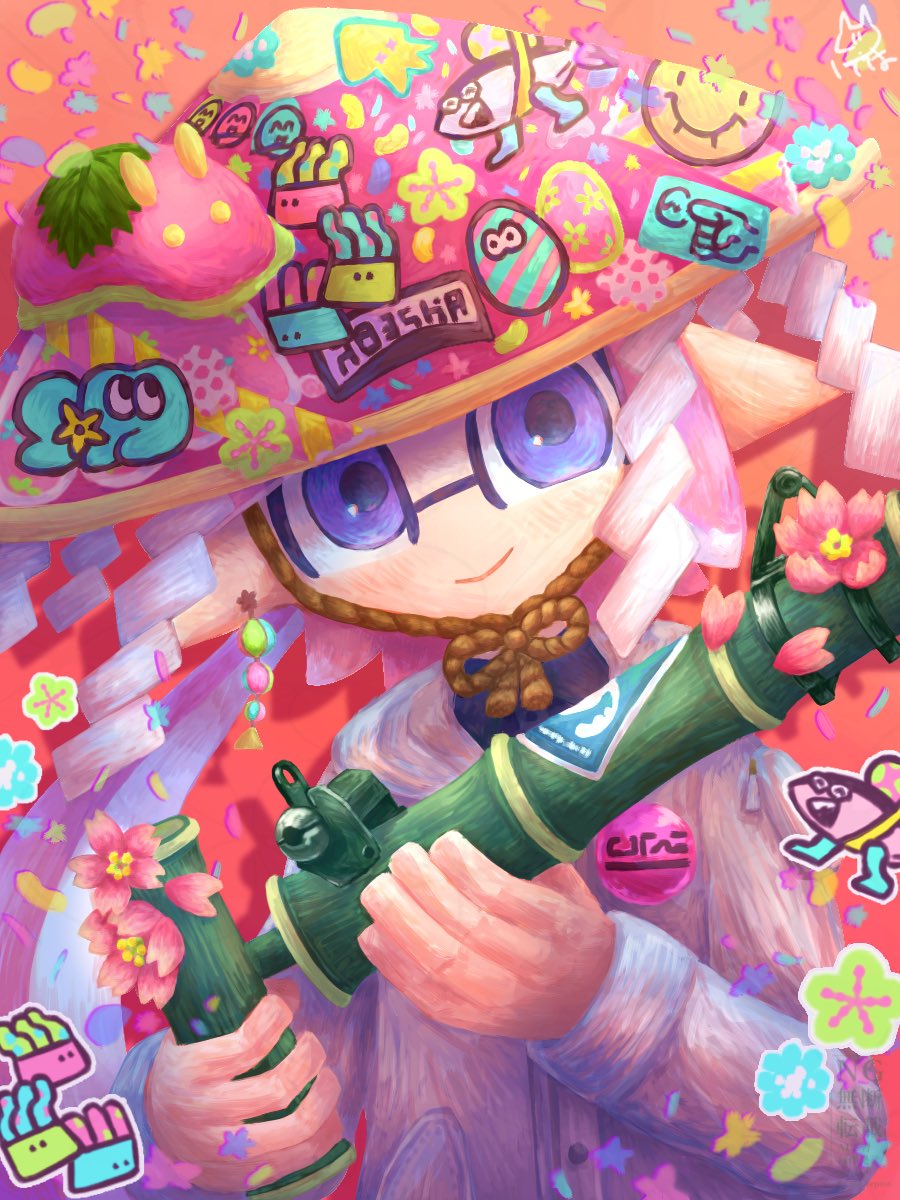 春コーデのスゲと竹筒
#スプラトゥーンイラスト