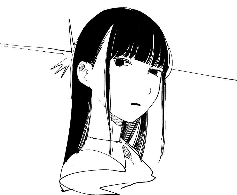 あたらしいぺンツールで描いたうちの子上嶋 