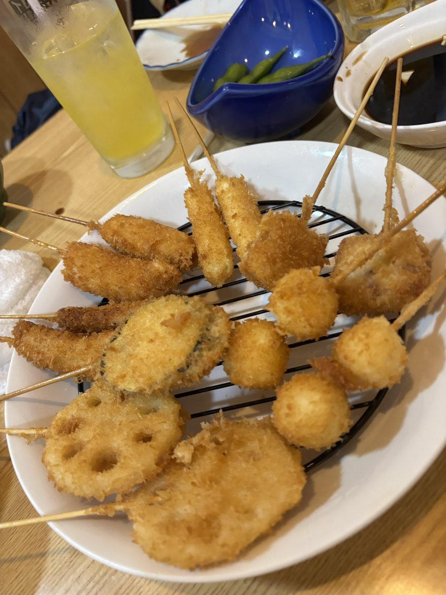 子供が串カツとホルモンハマってるw
#大阪