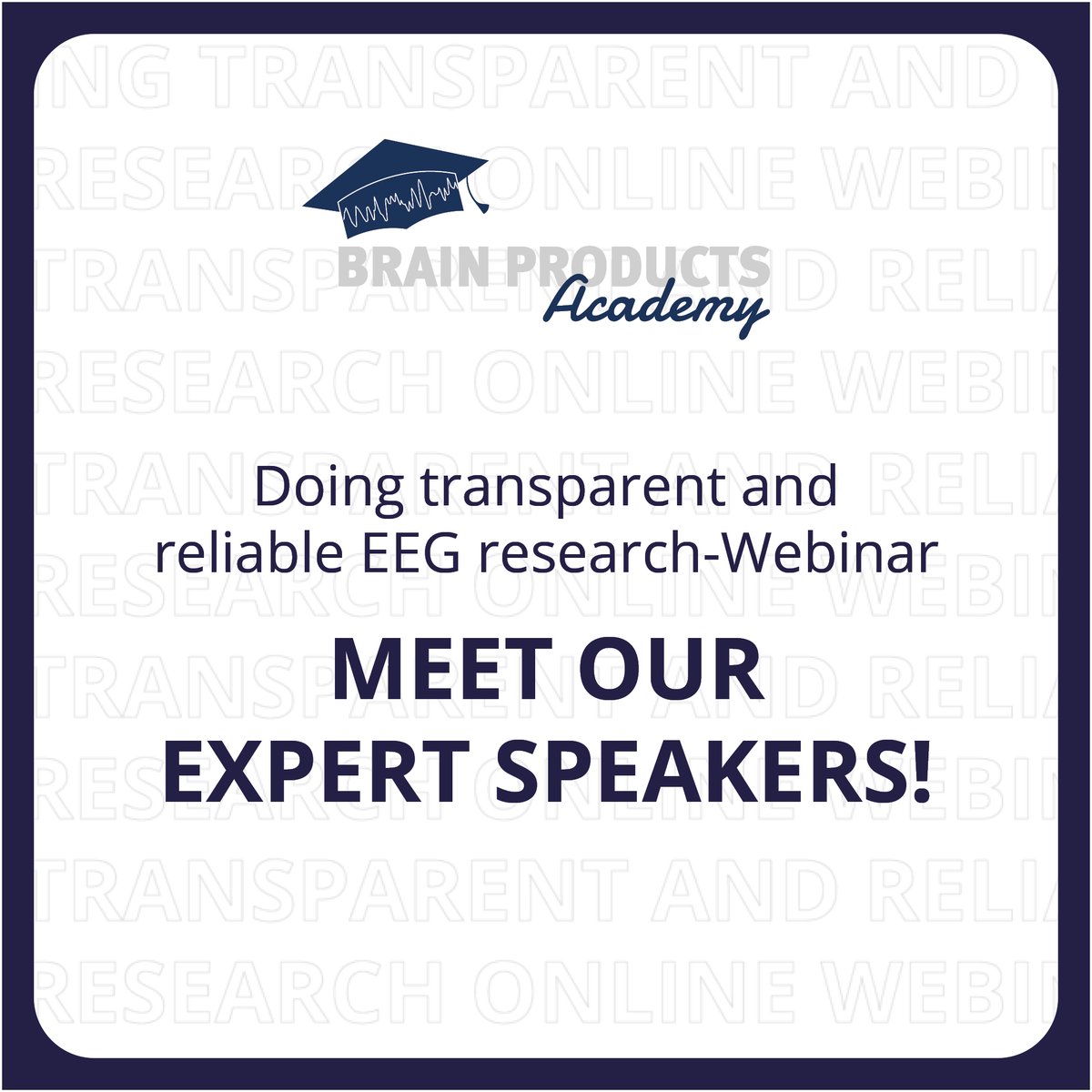 Brain_Products's tweet image. 🎓 New #BrainProductsAcademy webinar on May 12 &amp;amp; 13!🧠
Strengthen the transparency &amp;amp; reproducibility of your #EEG research with standardization &amp;amp; data-sharing insights from open‑science leaders Dr. Robert Oostenveld &amp;amp; Dr. Cyril Pernet.✨
🔗 Register today: register.gotowebinar.com/register/31334…