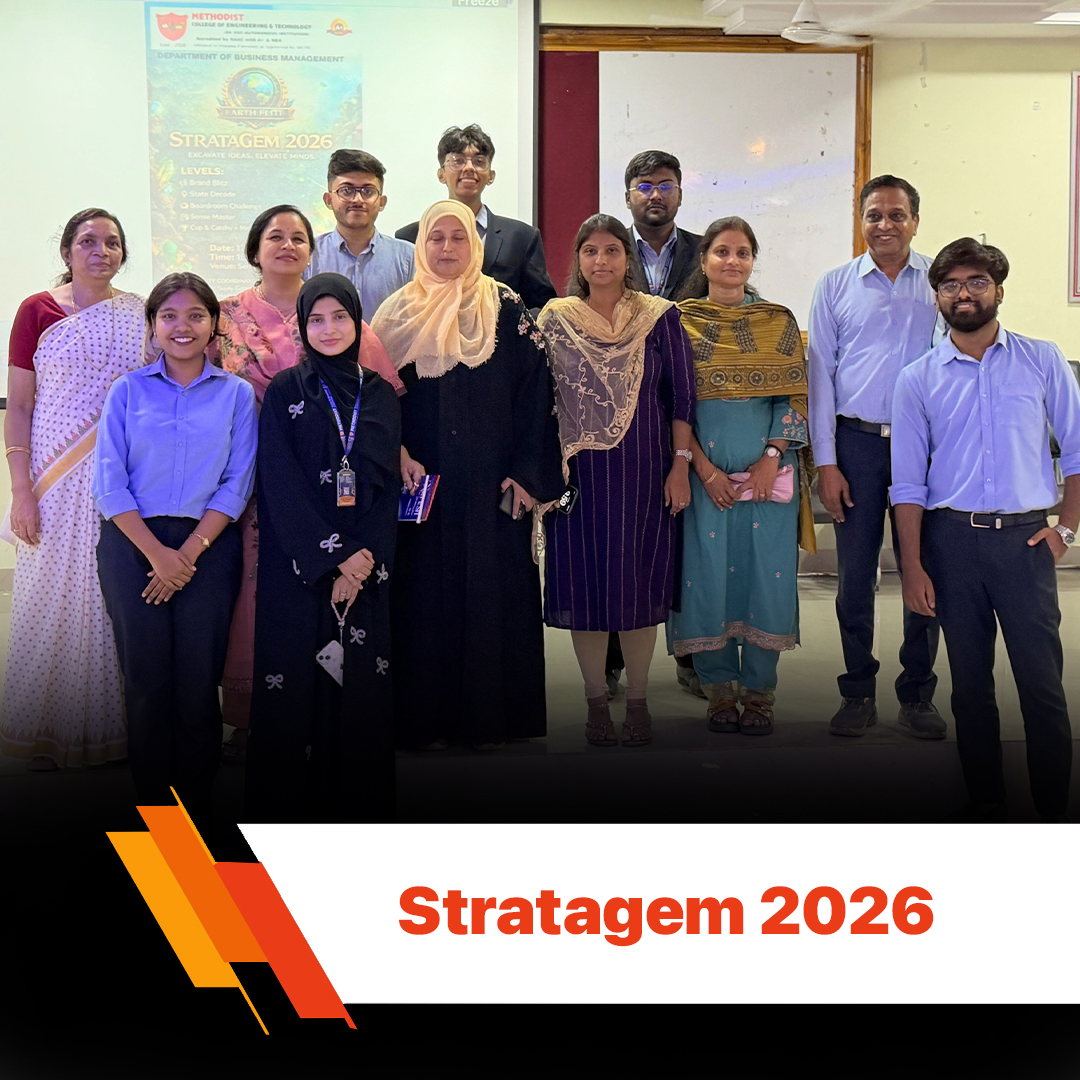 MCETHyderabad's tweet image. 𝗦𝘁𝗿𝗮𝘁𝗮𝗴𝗲𝗺 𝟮𝟬𝟮𝟲 – 𝗠𝗮𝗻𝗮𝗴𝗲𝗺𝗲𝗻𝘁 𝗘𝘃𝗲𝗻𝘁 𝗛𝗶𝗴𝗵𝗹𝗶𝗴𝗵𝘁𝘀
The 𝗗𝗲𝗽𝗮𝗿𝘁𝗺𝗲𝗻𝘁 𝗼𝗳 𝗕𝘂𝘀𝗶𝗻𝗲𝘀𝘀 𝗠𝗮𝗻𝗮𝗴𝗲𝗺𝗲𝗻𝘁 𝗠𝗲𝘁𝗵𝗼𝗱𝗶𝘀𝘁 𝗖𝗼𝗹𝗹𝗲𝗴𝗲 𝗼𝗳 𝗘𝗻𝗴𝗶𝗻𝗲𝗲𝗿𝗶𝗻𝗴

#MCET #Stratagem2026 #MBA #ManagementEvent