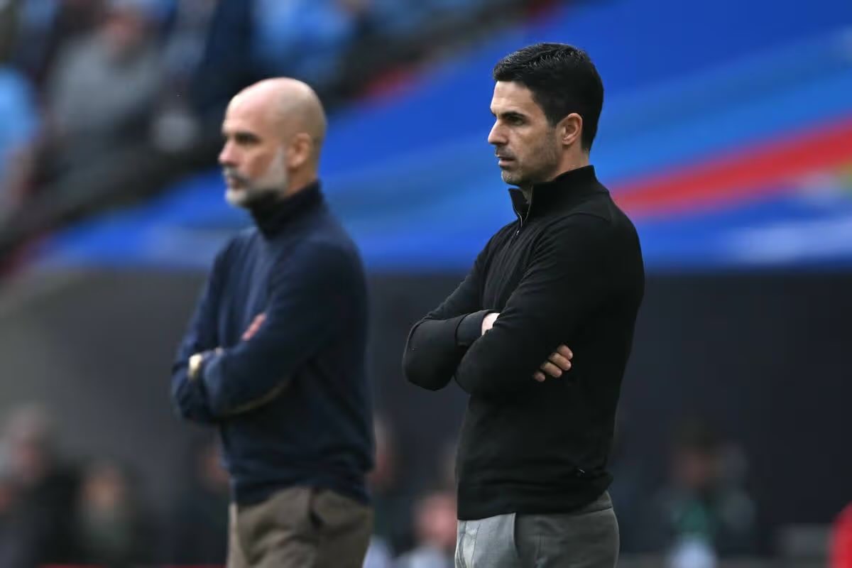 Arsenalnewschan's tweet image. 🗣️Mikel Arteta was not having it when asked if #Arsenal were going to play for a draw at The Etihad against City this weekend: “We want to win the game. We are there to win the game. We haven’t talked about a draw. We need to win the game. And we are preparing to win the game.