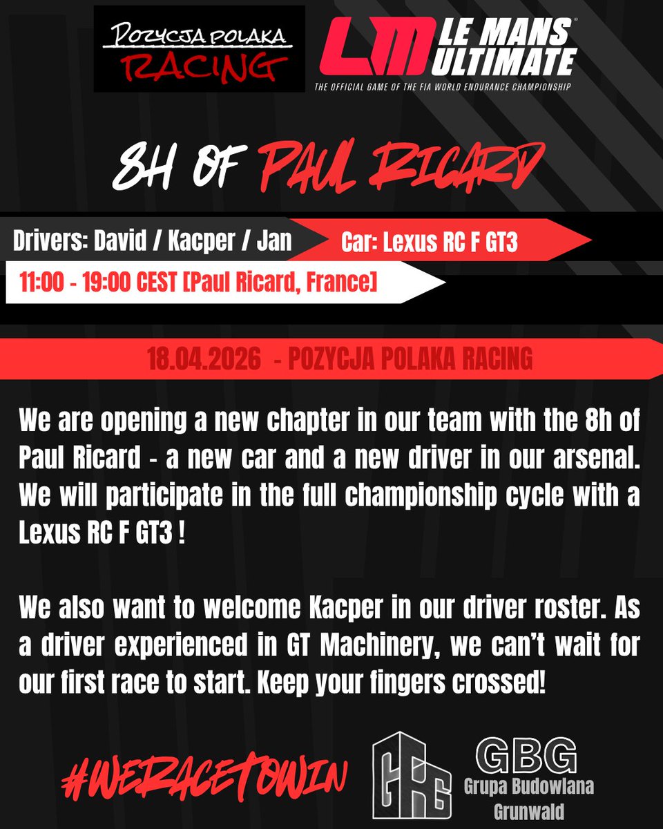 pprracing88's tweet image. We are opening a new chapter in our team with the 8h of Paul Ricard - and we can't wait to start racing! #PPR #WeRaceToWin