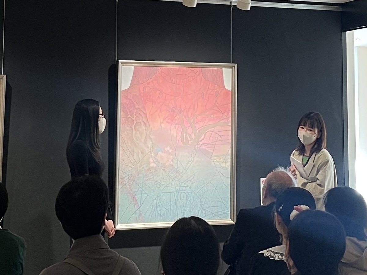 ＼桜花賞作家によるアーティストトーク開催／    
本日18日(土) #田口果歩 のアーティストトークを開催致しました。ご参加くださった皆様ありがとうございました！明日も作家3名にて開催致します。是非ご参加お待ちしております🌸
#郷さくら美術館 #桜花賞展 #中目黒