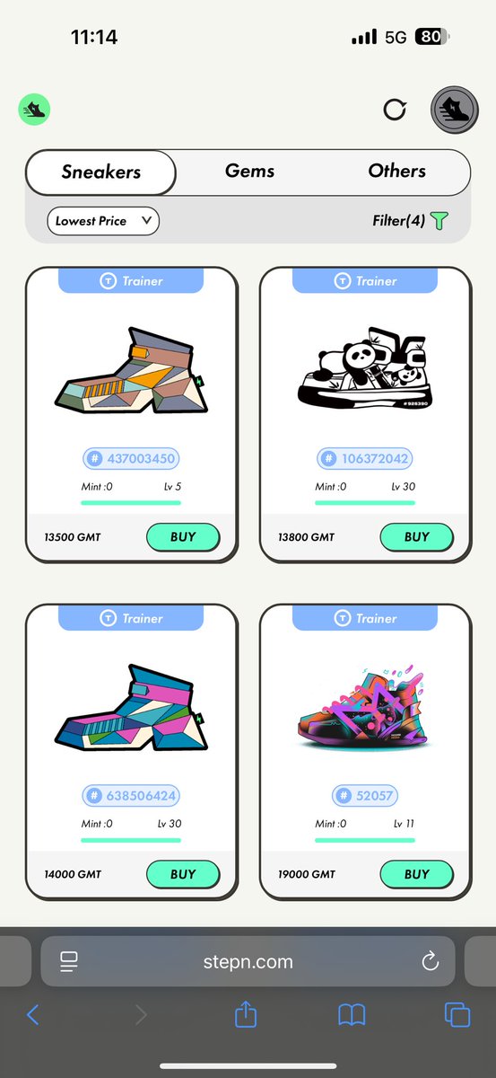 mertstepn's tweet image. Minted Rare x Uncommon
Pulled BOTH shoeboxes
Opened a Rare box → got a Rare Trainer 🔥
Amazing FP on the market.

No risk → no Lambo. Simple as that.✌️

#STEPN #GMT #STEPNER