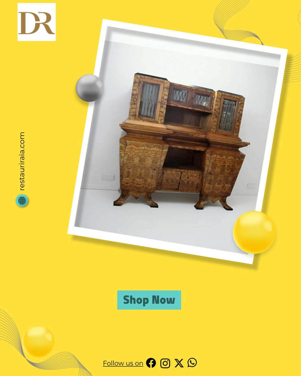 darioraia's tweet image. Elevate your space with the stunning Art Deco Credenza, crafted in Rome for Minister Bottai in 1933. A timeless piece of history awaits your home. #ArtDeco #VintageFurniture

restauriraia.com/products/crede…