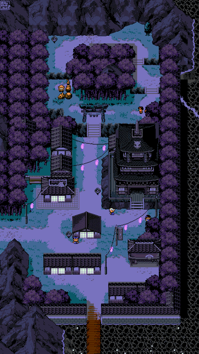 Pixel art | Pokémon - Lavender Town

Artist: <a href="/Anima_nel/">Manel</a>