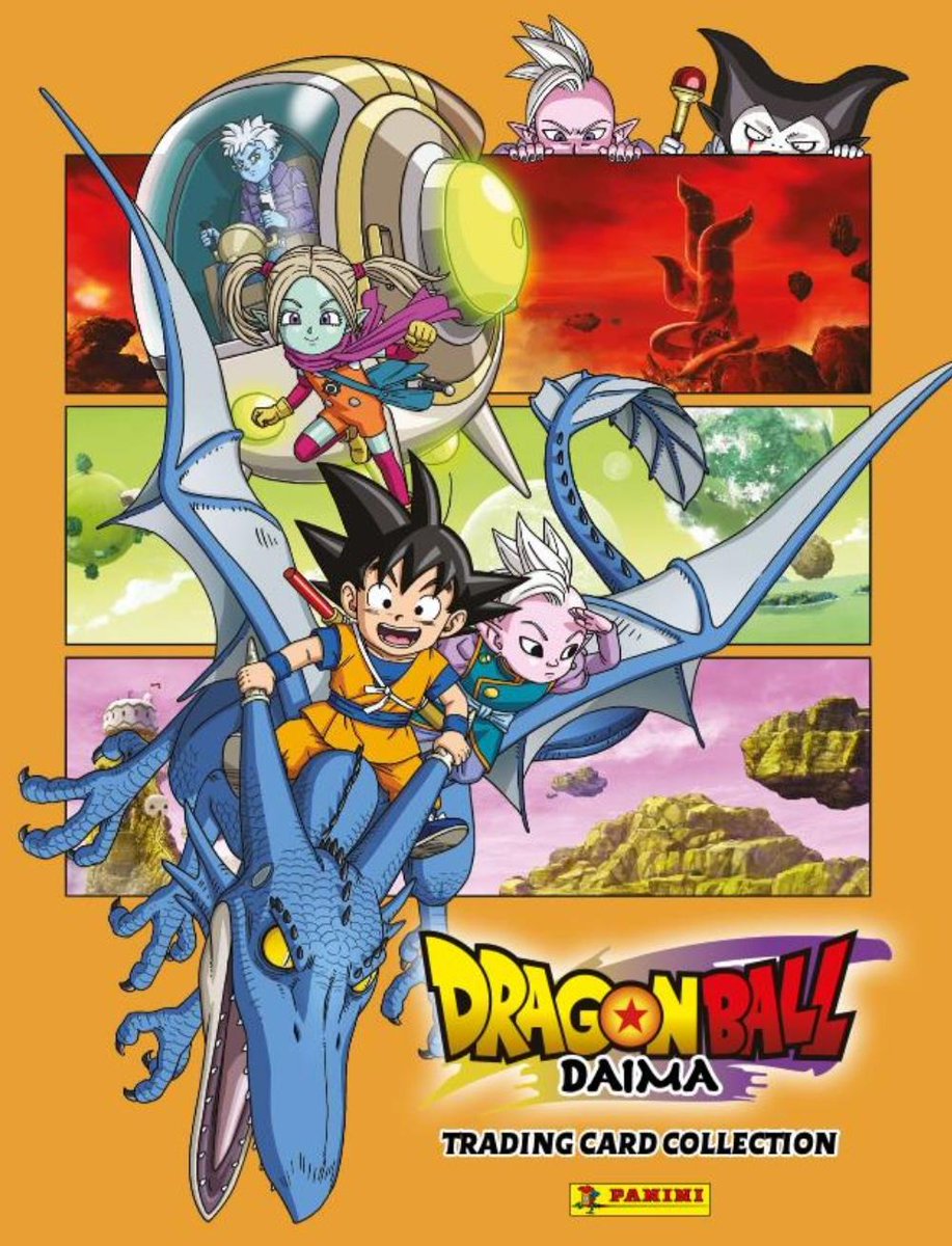 gogeta_lord's tweet photo. La nouvelle collection Panini Dragon Ball daima est listé chez @ShopForGeek
Le premier pack contient 1 classeur 27x37.5 cm 2 pochettes et une carte édition limitée  a 12.95€
https://t.co/TeHEGSUmJl

La display elle a 53.82 contient 18 pochette de 8 cartes. (Retiré du catalogue) https://t.co/BHboMAkeMp