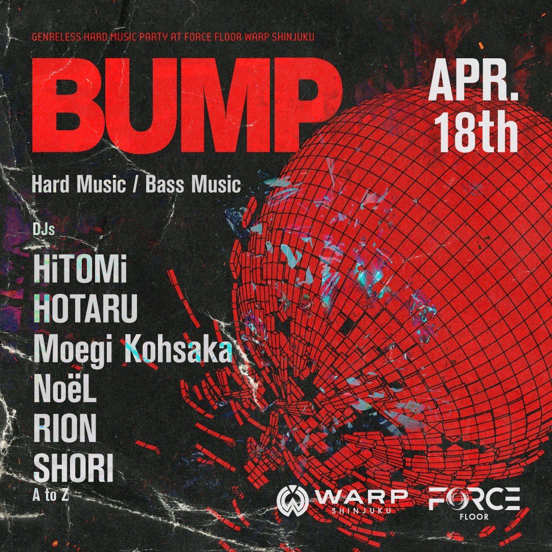DJSHORI_2's tweet image. 4/18(土)#WARP
今夜はWARP！！

ゲストで入場できるのでご希望の方はDMお待ちしております！
女性はゲストで無料になります！

#ワープ #discount #WARPゲスト #club #クラブ友達  #クラブ友達募集中 #歌舞伎町 #新宿ワープ