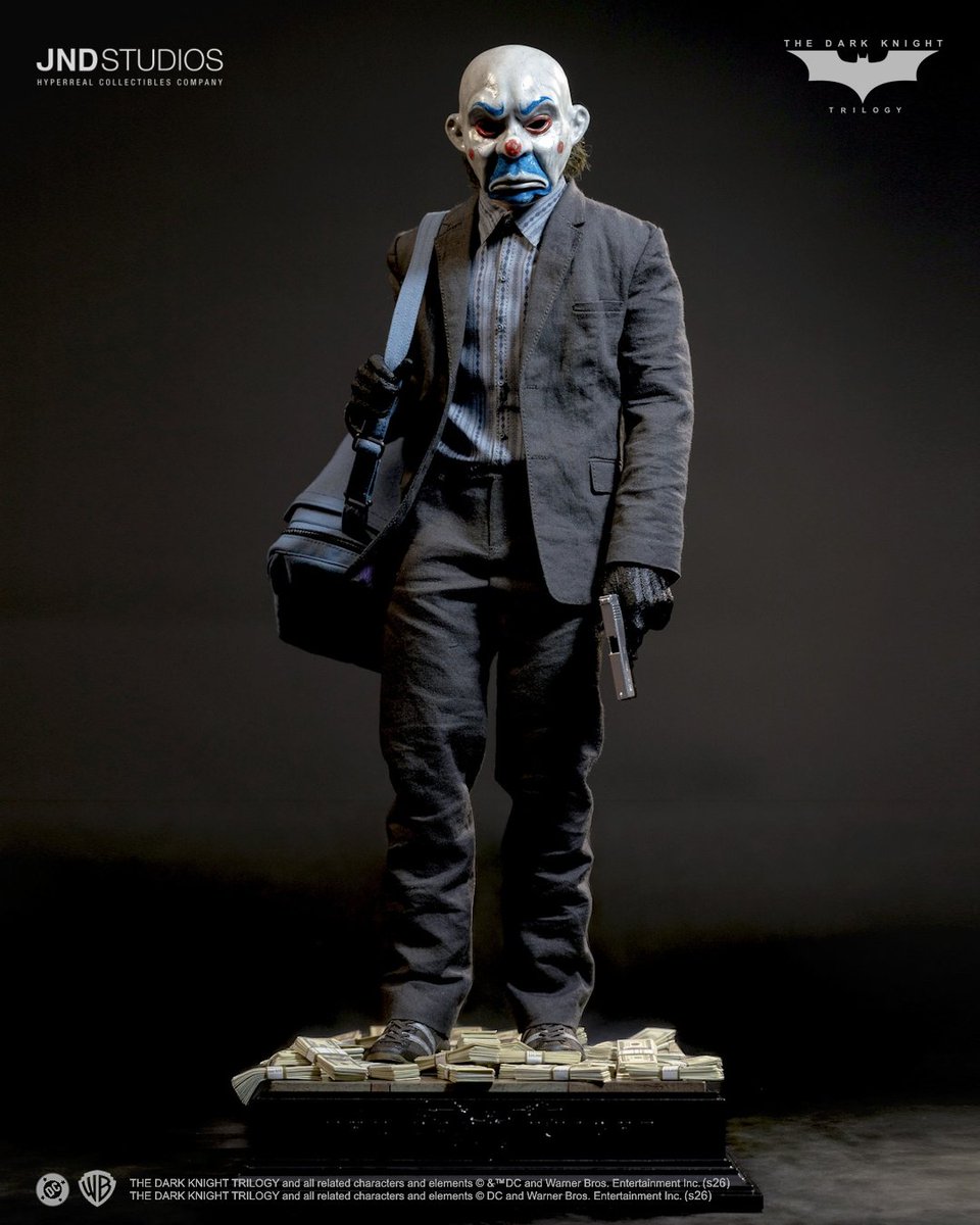 XMStudiosGH's tweet image. Pre-Order the JND Studios The Joker - Bank Robber of The Dark Knight Trilogy 1/6 Figure. Now open in our shop.

● Pre-Order the The Joker - Bank Robber 1/6 Figure here:
gheroes-europe.shop/Other-Brands/J…

#JNDStudios #GHeroes #TheDarkKnight #Joker #BankRobber #HeathLedger