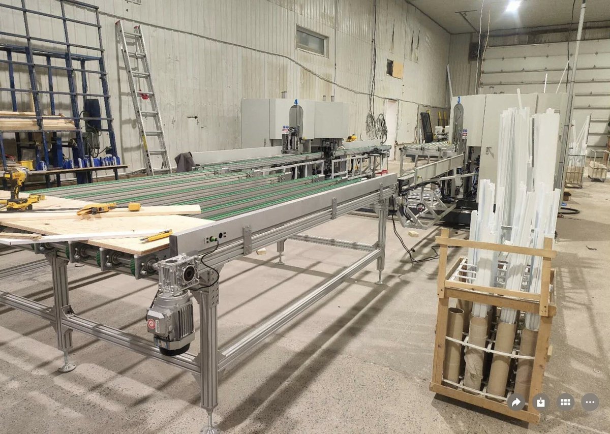 fenstek's tweet photo. Getting ready for production! ✅

On-site installation and commissioning for 2 sets of CNC Welding &amp; Cleaning Lines are in full swing. 🚀

Our mission is to ensure a seamless transition to high-efficiency manufacturing for our clients. 🤝

#Fenstek #UPVC #WindowManufacturing https://t.co/fE1ljxXy8M