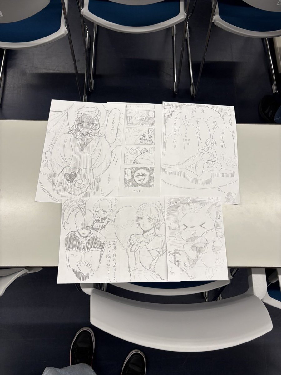 peruneko22's tweet photo. 4月17日の活動報告‼︎
①アイスブレイク
②絵つけたしリレー
を実施しました🖌️特に②の活動は、最初に自分が描いたものが最終的に正反対のものになったり、みんなでひとつのお話を完成させたりと様々な楽しみ方ができました🙌
初めての方も2回目の方も、来てくださりありがとうございました😊 https://t.co/BFdEDcFfYe