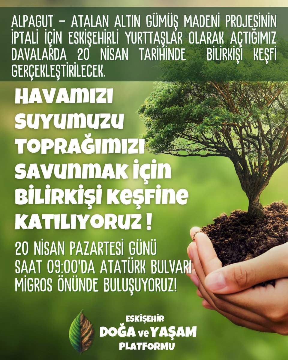 ESKİŞEHİR DOĞA ve YAŞAM PLATFORMU tweet media