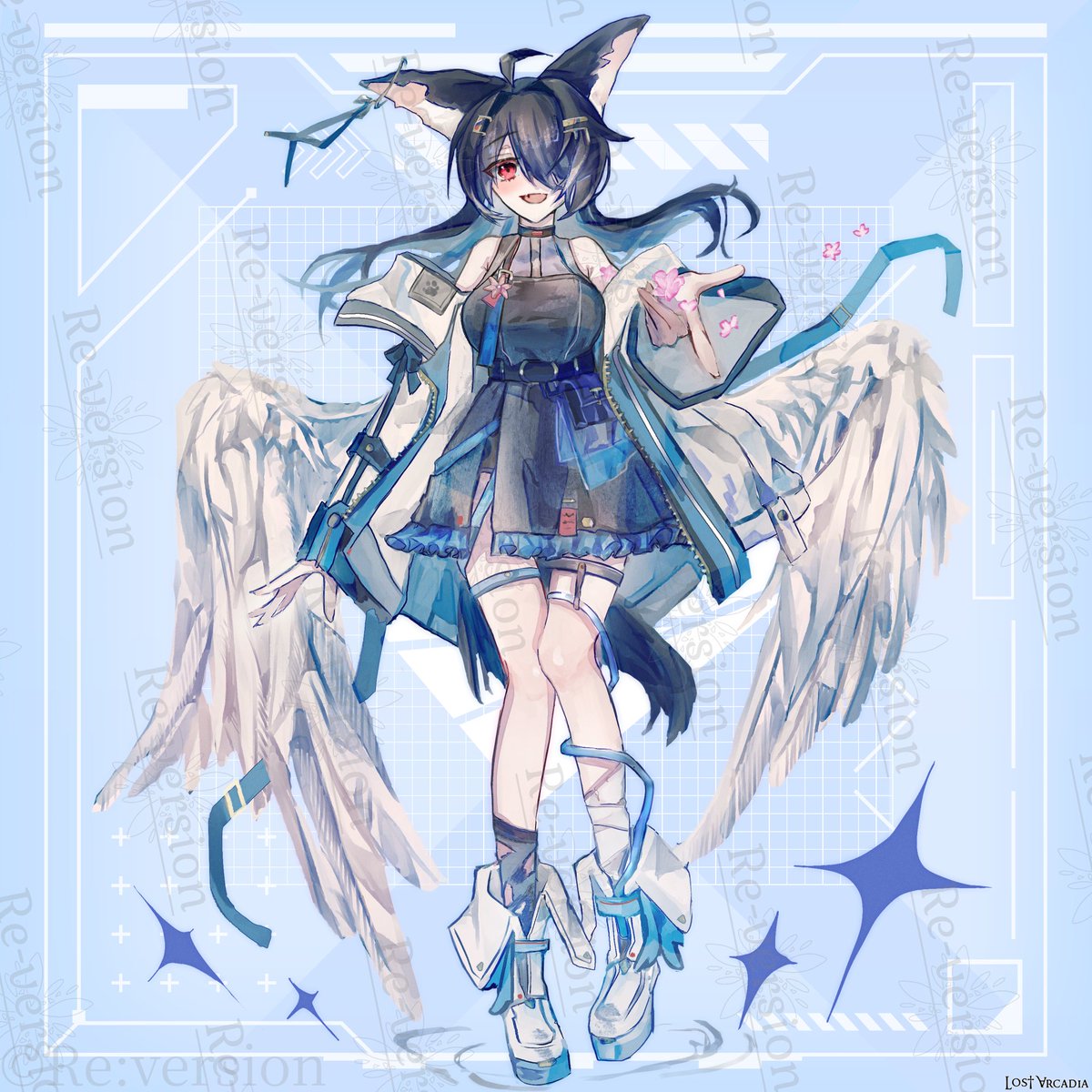 ⯏ロスアカ    

全身図とフェイス描かせていただきました～！ 
リクエストありがとうございました🌸

『Lost Arcadia』(C) ユヲ／Re:version

rev2.reversion.jp/illust/detail/…
