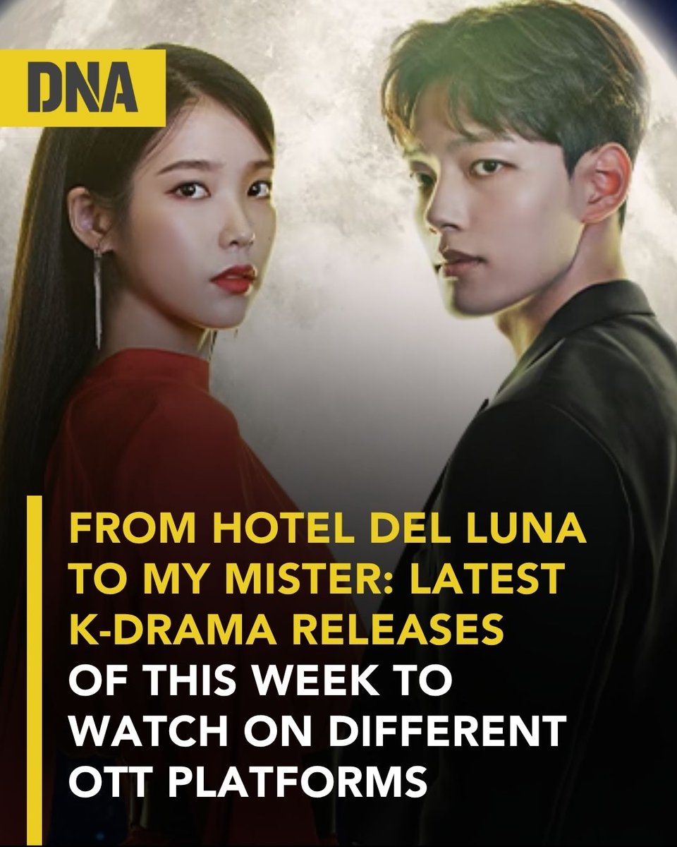 dna's tweet image. Here are some popular K-dramas you can watch this week on OTT platforms in India. These shows include romance, fantasy, thriller, and emotional stories that are trending right now.

Read Here: dnaindia.com/entertainment/…

#DNAUpdates | #KDrama | #OTT | #HotelDelLuna
