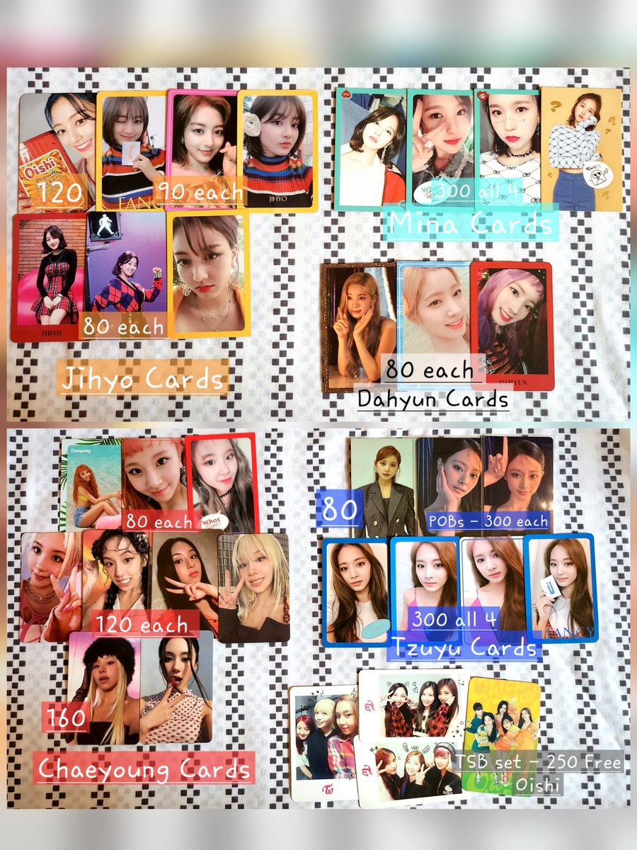 _mochinepeach's tweet photo. [WTS-LFB] #TWICE Quitting Random Cards

✨️ Onhand | Ready to ship
💌 20-170 PHP each (Buy 5, less 10 each)
🛳 mod: j&amp;t, ggx, sdd | 2-week res.

🤩 #트와이스 nayeon jeongyeon momo sana jihyo mina dahyun chaeyoung tzuyu once this is for wtb lfs wtt lft ww ph @JYPETWICE https://t.co/utZjx7AWru