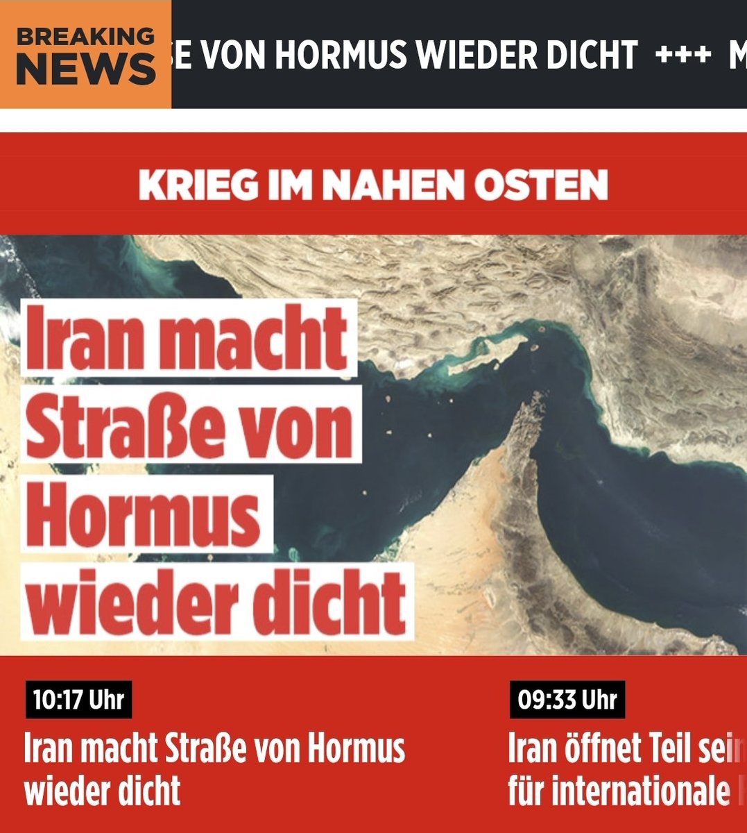 Victorius_DE's tweet image. Die Öffnung der Straße von #Hormus war nichts als ein kurzer Börsentrick.
Die #USA halten ihre Blockade aufrecht, #Iran zieht nach und macht wieder dicht

Gestern Gewinne eingesackt, heute eskaliert es weiter.
#Krieg noch heute, spätestens kommende Woche.

#Trump ist ein Betrüger