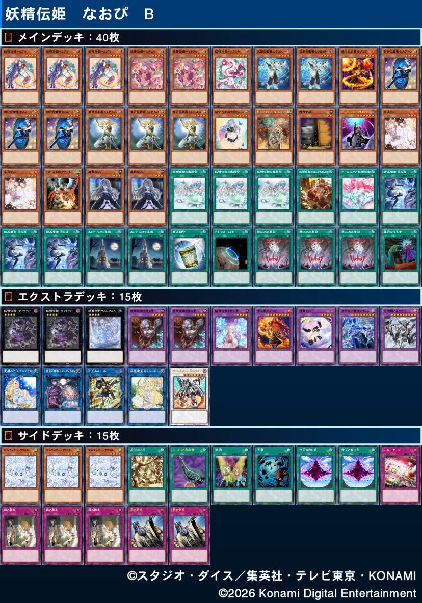 YCCS3人チーム

絢嵐　◯◯
魔術師　◯◯
巳剣ライゼオル　×◯×
キラーチューン　◯×◯

妖精伝姫使いました。
久しぶりのカグヤ召喚めっちゃ強かったです。