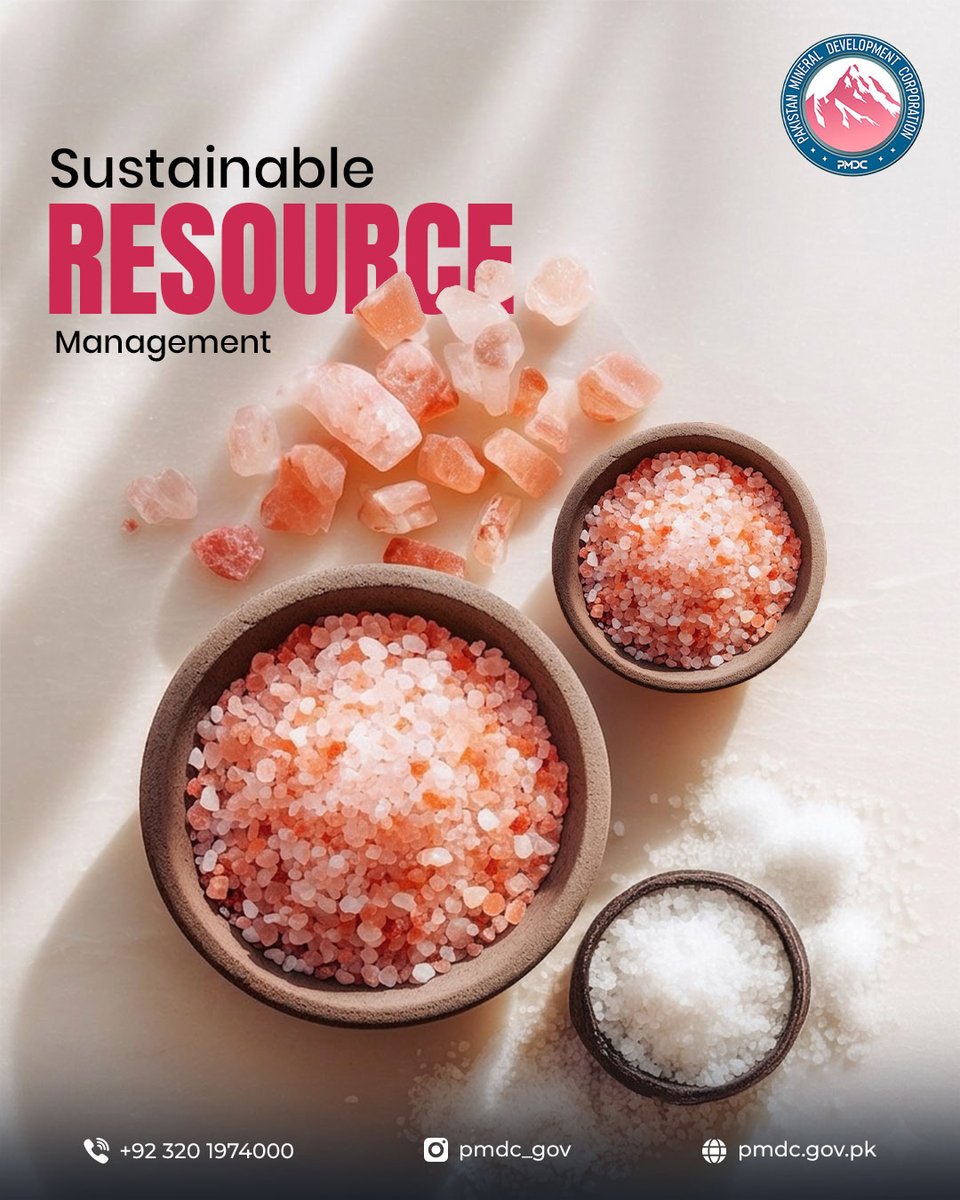 PMDCHO's tweet image. Responsible extraction ensures continued availability for future industrial demand.
#SustainableMining #FutureProofResources #GreenExtraction #PakistanIndustry #ResourceResponsibility