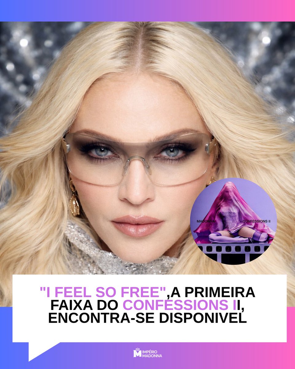 imperioMadonna_'s tweet image. 🚨 | EMERGÊNCIA POP!!!

#Madonna acabou de surpreender os fãs ao lançar oficialmente “I Feel So Free”, a primeira faixa do seu 15º álbum de estúdio, Confessions II. #IFeelSoFree #coadf2