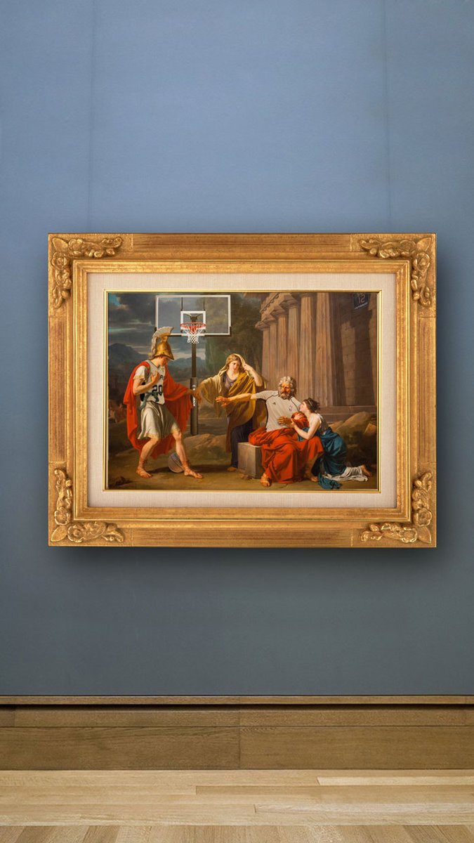 iamSLip's tweet photo. Tu as visité le musée Double Double ?
C'est plus de 70 œuvres dans lesquelles la NBA s’invite dans les tableaux classiques

▶️https://t.co/OrwxyzCAjM

Quelle œuvre représente ton joueur favori ?

#nba #basketballart #HackingAlert #collage https://t.co/YfqRHSfyaX
