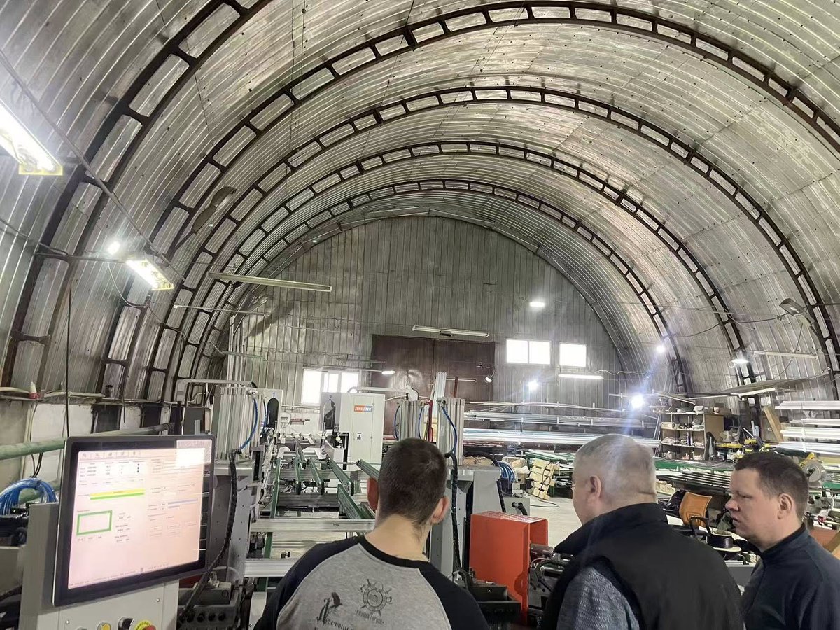 fenstek's tweet photo. Getting ready for production! ✅

On-site installation and commissioning for 2 sets of CNC Welding &amp; Cleaning Lines are in full swing. 🚀

Our mission is to ensure a seamless transition to high-efficiency manufacturing for our clients. 🤝

#Fenstek #UPVC #WindowManufacturing https://t.co/fE1ljxXy8M