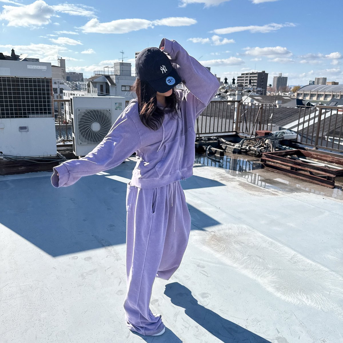 お気に入りセットアップ💜🦄😈💟 ⁡ #平原ゆあら #ゆあら #セットアップ