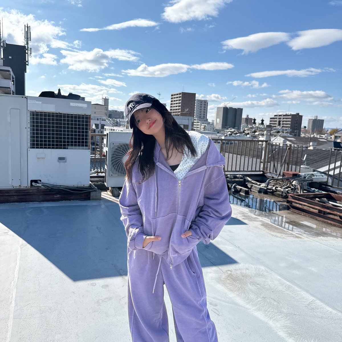 お気に入りセットアップ💜🦄😈💟 ⁡ #平原ゆあら #ゆあら #セットアップ
