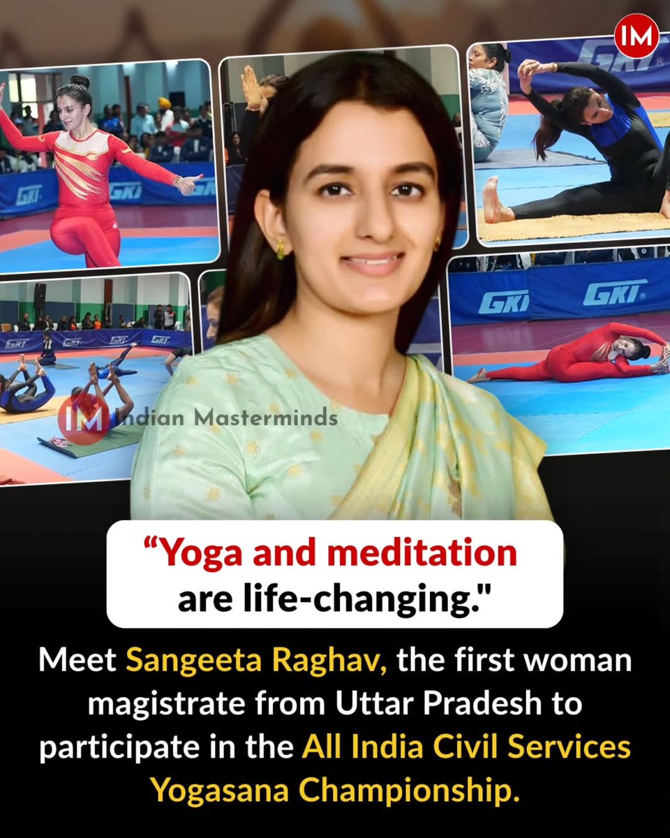 i3masterminds's tweet image. #Inspiring 
🧘‍♀️ Some journeys don’t begin with ambition - they begin with clarity.

For UPPCS officer Sangeeta Raghav, that clarity came through silence, discipline, and self-awareness. Today, her journey reflects not just success - but purpose.

📍 Hailing from Gurgaon, she was