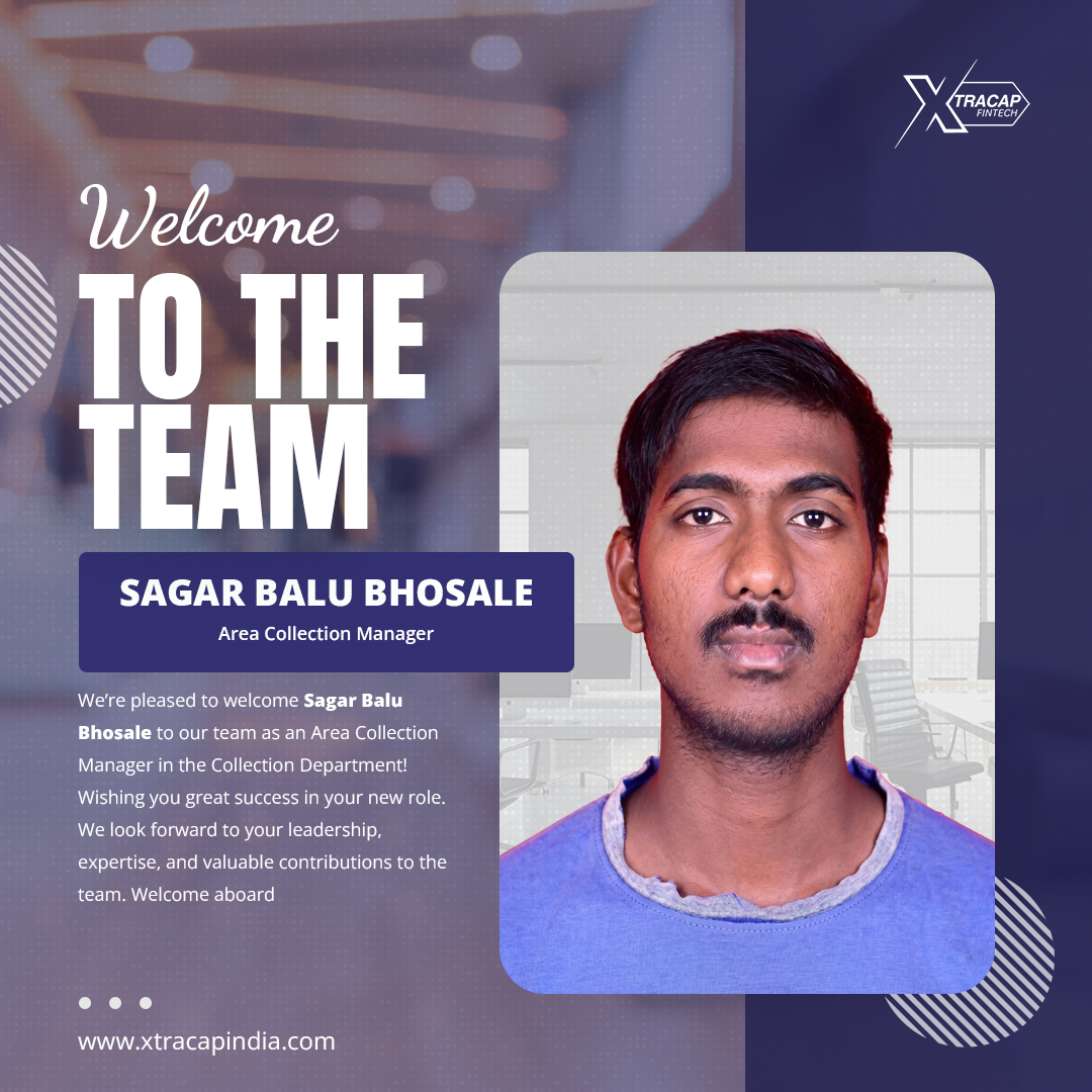 bridge2capital's tweet photo. Pleased to welcome Sagar Balu Bhosale as an Area Collection Manager in the Collection Department. We look forward to your leadership &amp; valuable contributions to the team
To know more about Xtracap Fintech, log on-to https://t.co/jnDz1BTWId
#WelcomeOnBoard #CollectionTeam #NewHire https://t.co/kDRKlBEoUX