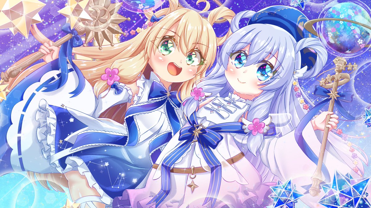 Sayuri_Ch1's tweet photo. ✨ルリエルとステラ🌸

#クルスタ　#花騎士　#フラワーナイトガール https://t.co/8wf1fS7BcJ