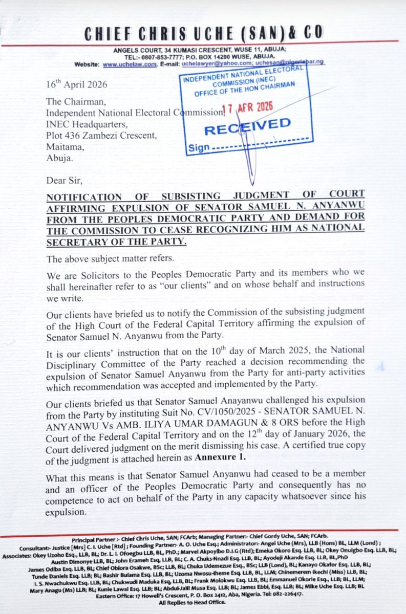 Official PDP Nigeria tweet media