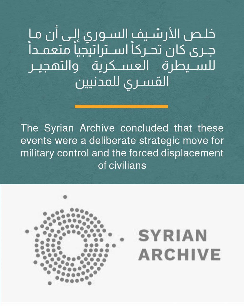 WSyriaDev's tweet photo. تحقيق "#الأرشيف_السوري" يوثق تورط السلطة في مجاز.ر #السويداء
#Syrian_Archive investigation documents Syrian authority involvement in #sweida mas.sacres https://t.co/w2nraiDWxE
