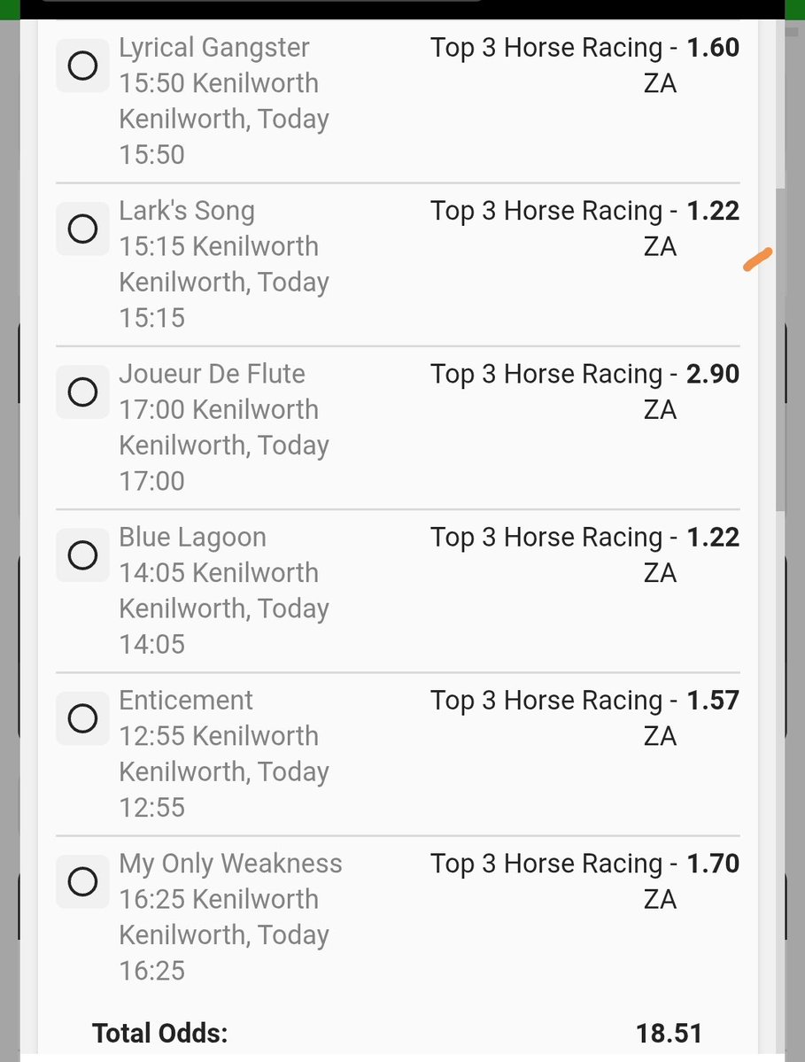 SA and UK horse Racing tweet media